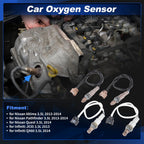Set of 4 Upstream Downstream Oxygen Sensors for Nissan Pathfinder (2013–2014)