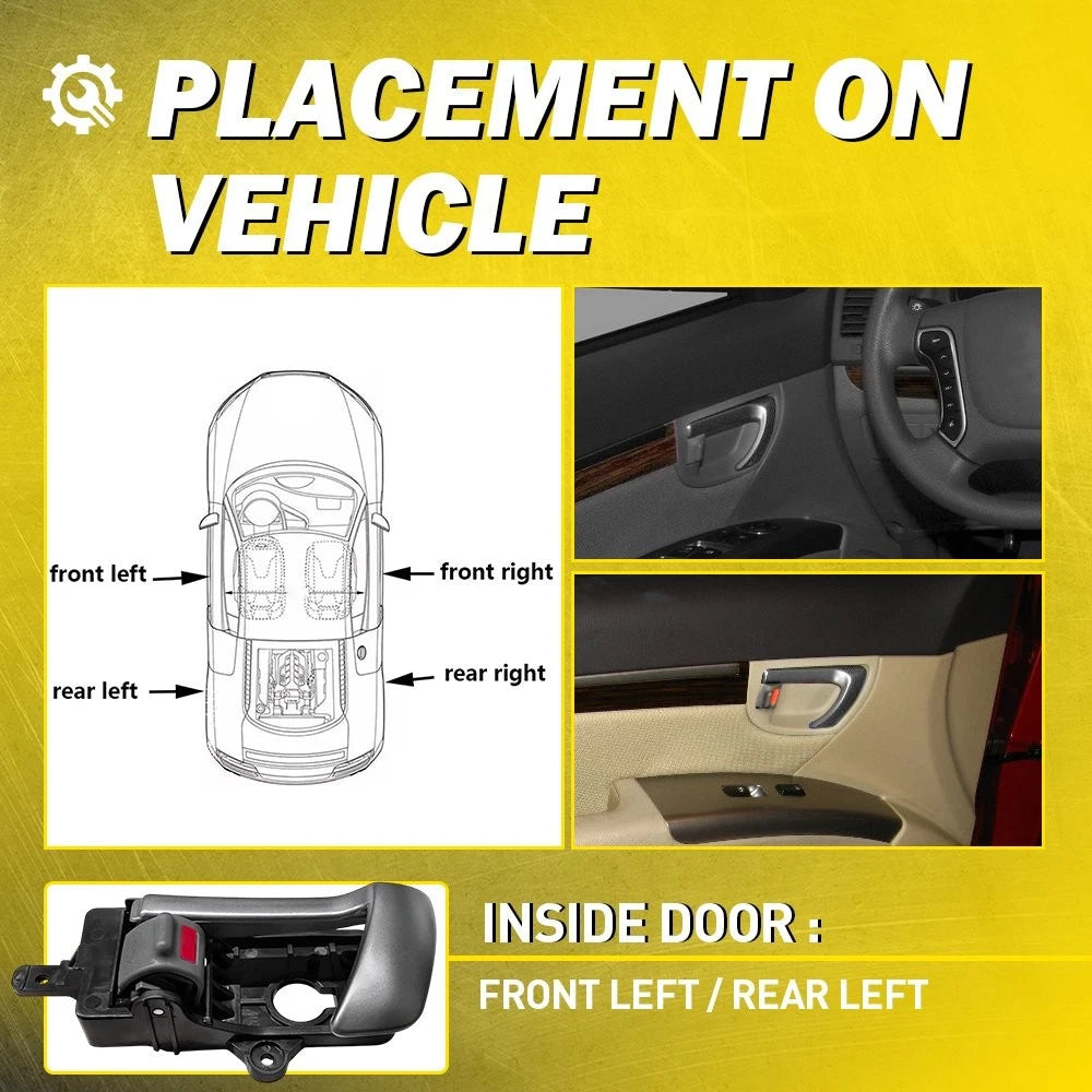 Driver Left Interior Door Handle for Hyundai Santa Fe (2007â2012)