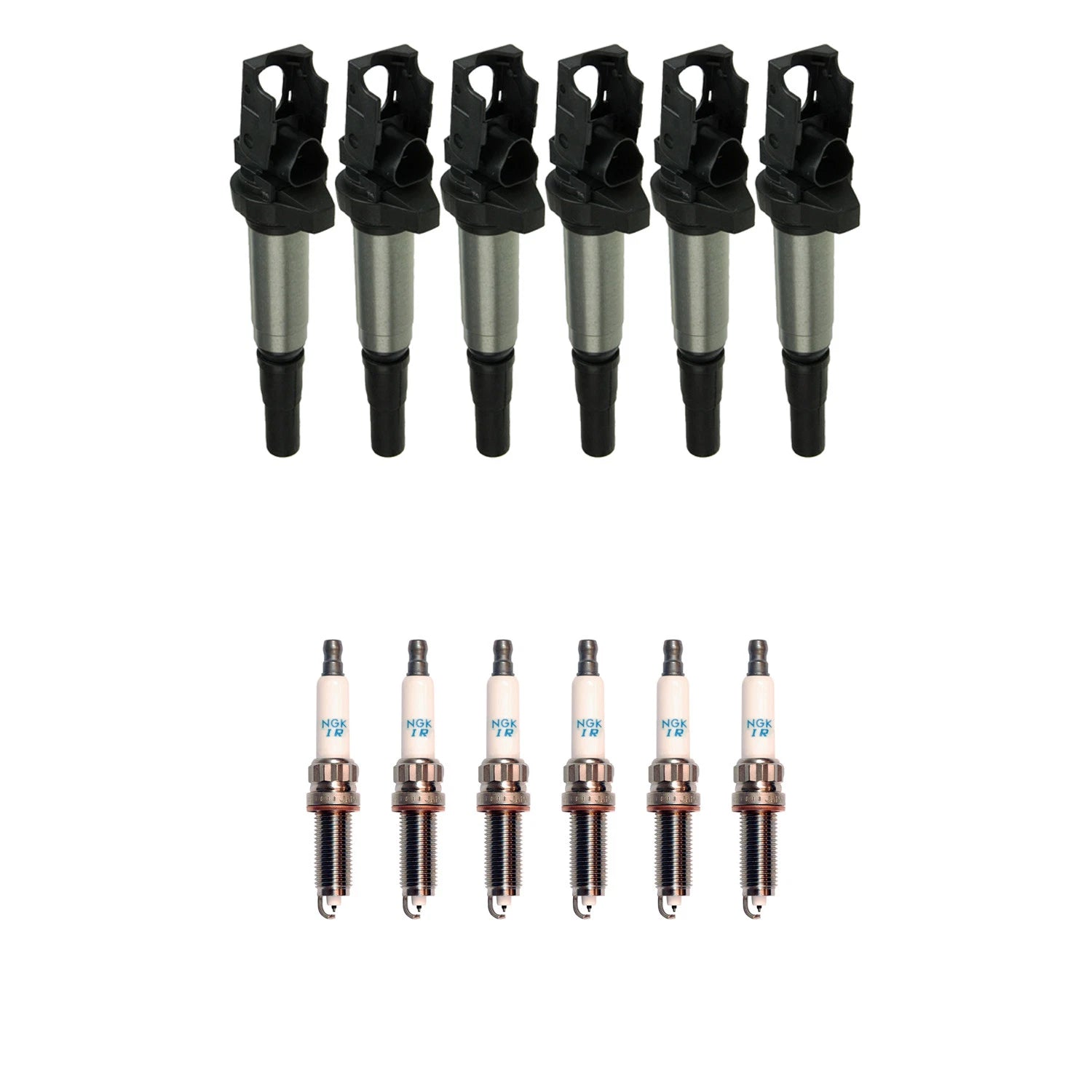 Set of 6 NGK Ignition Coils & Iridium Spark Plugs for BMW E82 F12 F16 F32 F33 F02 F87