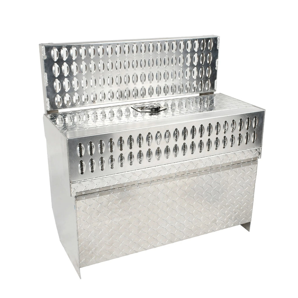 Aluminum Diamond Plate Tool Box for Peterbilt 378 379 389 (31"x30"x15")