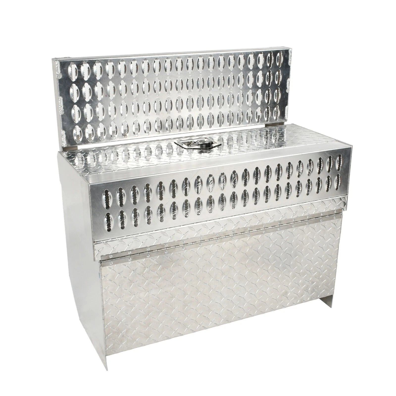 Aluminum Diamond Plate Tool Box for Peterbilt 378 379 389 (31"x30"x15")