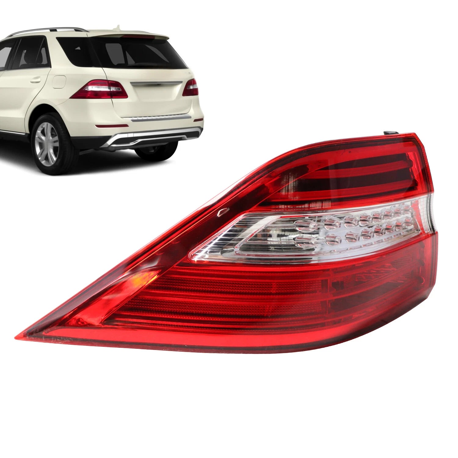 LED Tail Light Left Outer Side for Mercedes Benz ML350 ML400 ML550 (2012–2015)