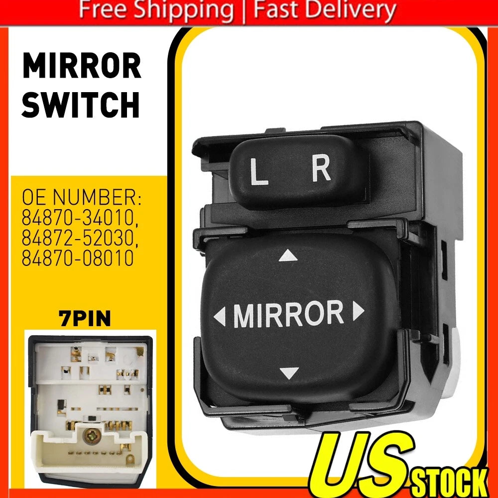 Outer Mirror Switch for Toyota 4Runner Corolla Highlander Prius (2003–2020)