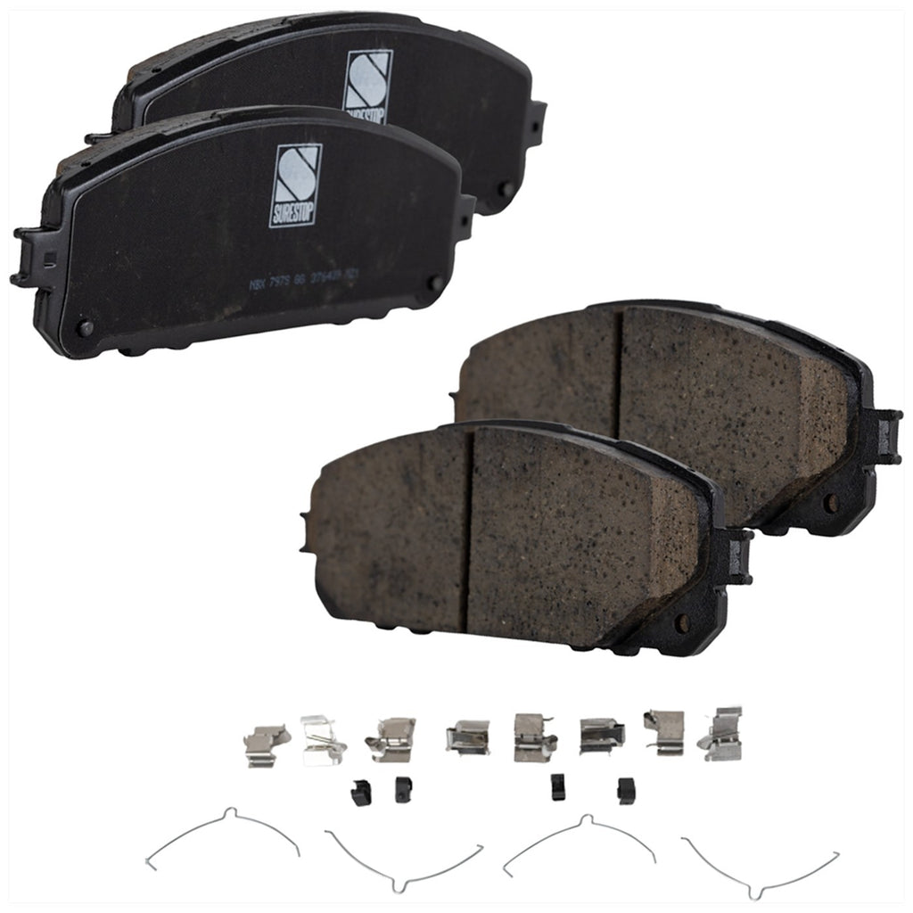 Front Brake Disc Rotor and Pad Kit for Jeep Cherokee (2014–2022)