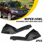 Pair Front Windshield Wiper Cowl Cover Panel for Toyota Highlander (2008–2013)