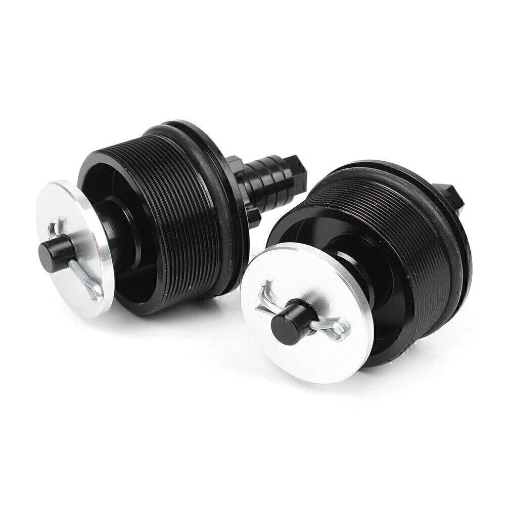 CNC Aluminum Motorcycle Preload Adjusters Fork Bolts  Black for Honda CB400