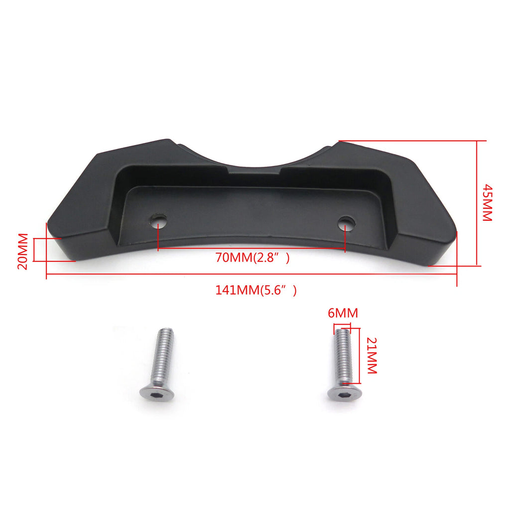 Black Billet Aluminum Fuel Tank Pads Center Cover for Suzuki Hayabusa (1997–2014)