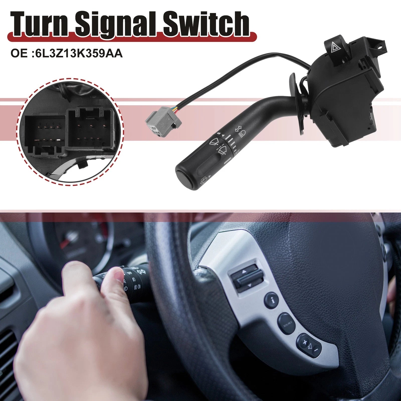 Turn Signal Switch for Ford F-150 (2005) No. 6L3Z13K359AA