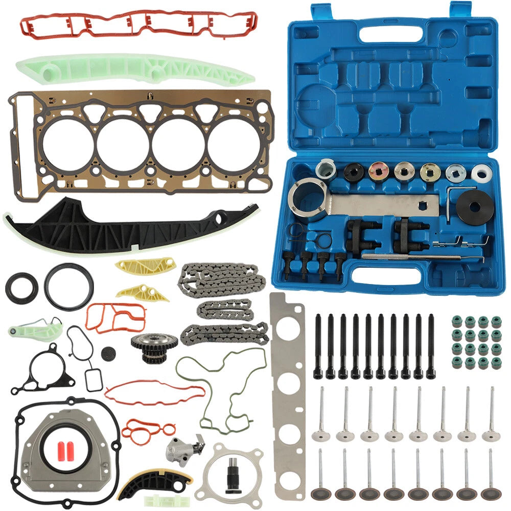 Head Gasket Set & Timing Chain Tool Kit for VW Tiguan CC Eos Beetle (2.0L)