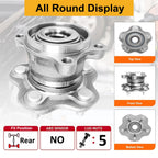 AWD Rear Wheel Hub and Bearings for Nissan Rogue Juke (2008–2020)