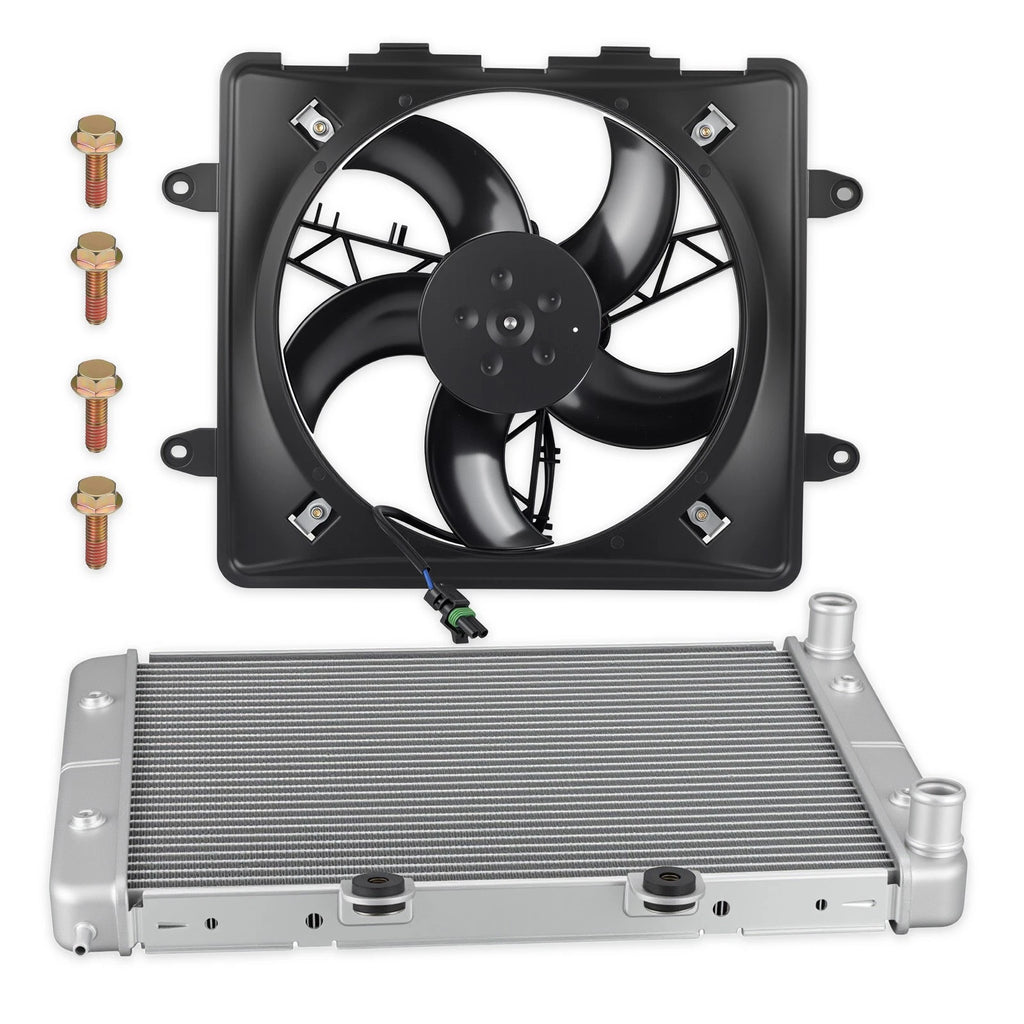 Aluminum Radiator + Cooling Fan for Polaris Sportsman 800 EFI (2004–2014) 1240521