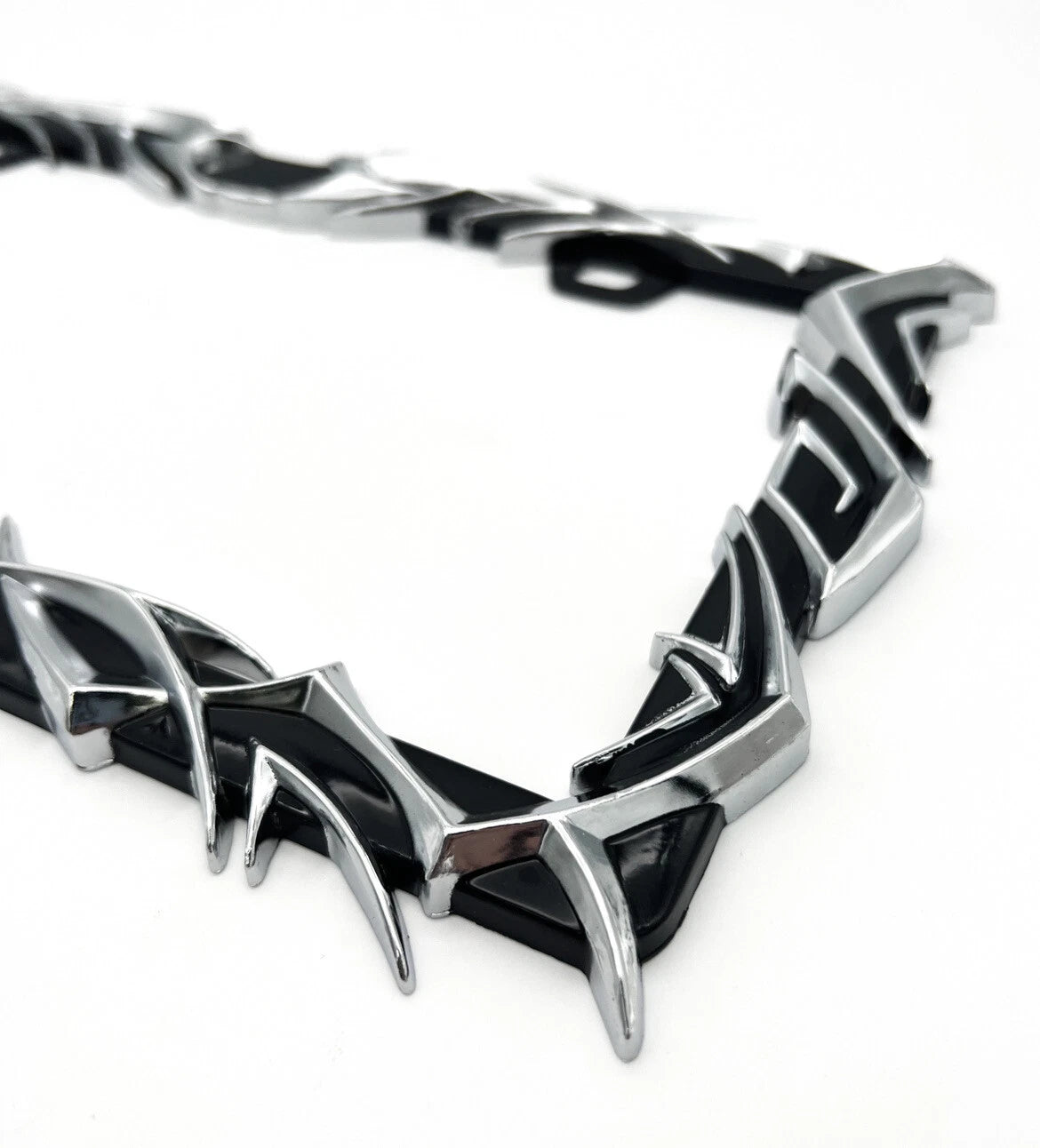 Metal License Plate Frame Black Chrome Tribal Flame for Car Truck SUV