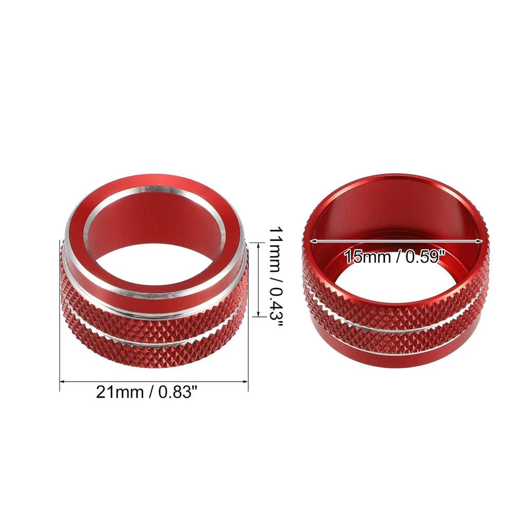 Mirror Switch Knob Cover Ring for Toyota (Red)