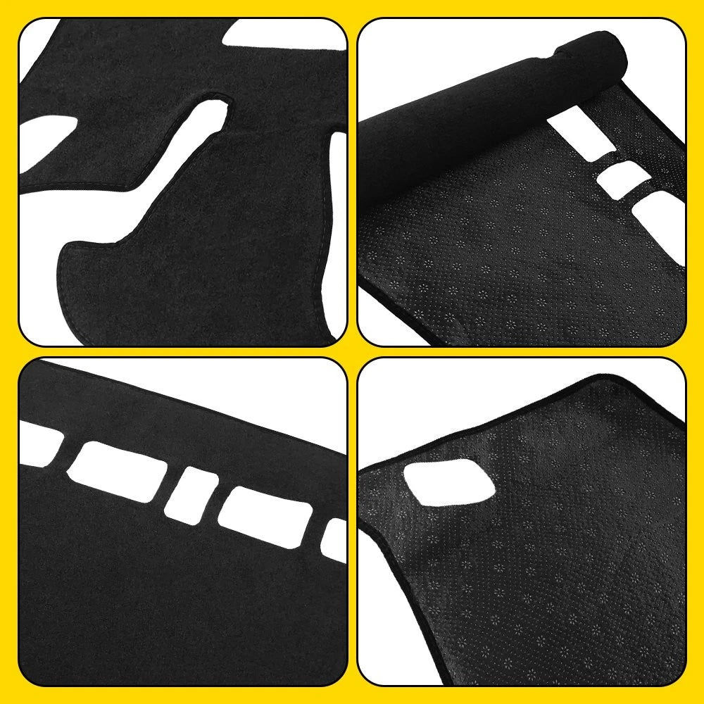 Anti-Glare Dash Mat for Chevy Trax (2024–2025) Dashboard Cover Pad Protector Black