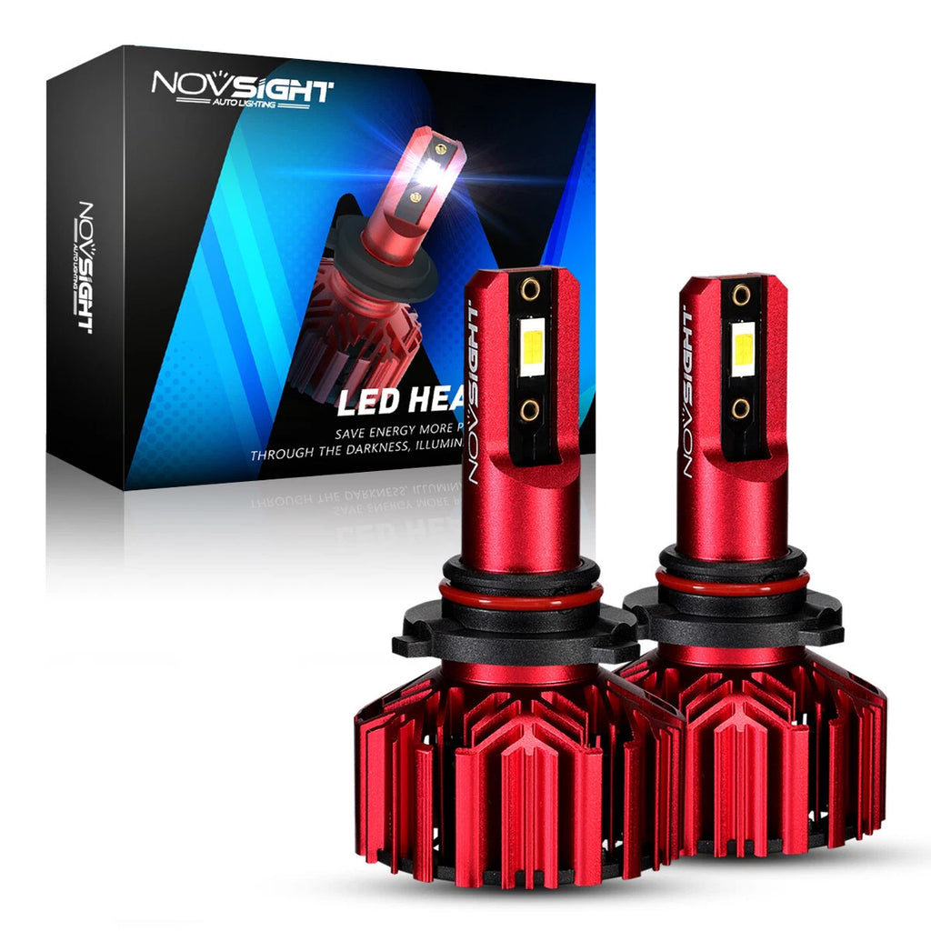 2X NOVSIGHT 9005 HB3 LED Headlight Bulbs Hi/Low Beam 10000LM for