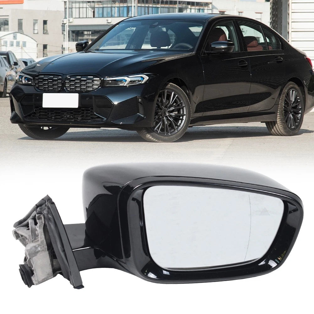 Left Driver Side View Mirror w/ Blind Spot for BMW 320i 330i 330e (2019–2023)