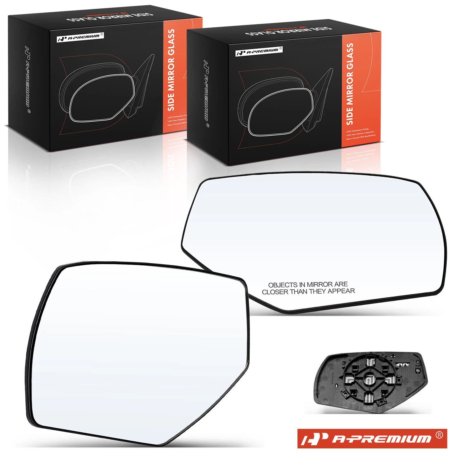 Heated Power Mirror Glass Pair for Chevy Silverado 1500 (2015–2018)