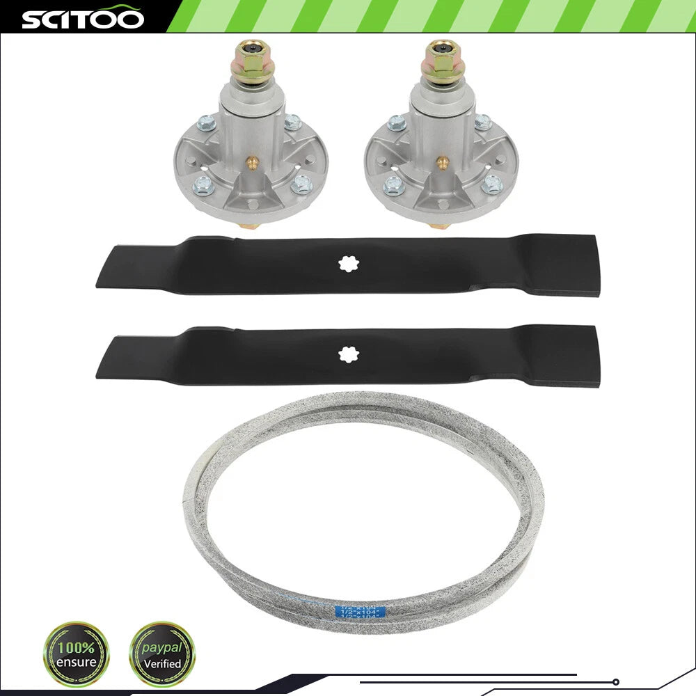 42" Deck Rebuild Kit Spindle Blade Assembly for John Deere D105 D130 LA115 LA135 (2010–2019)