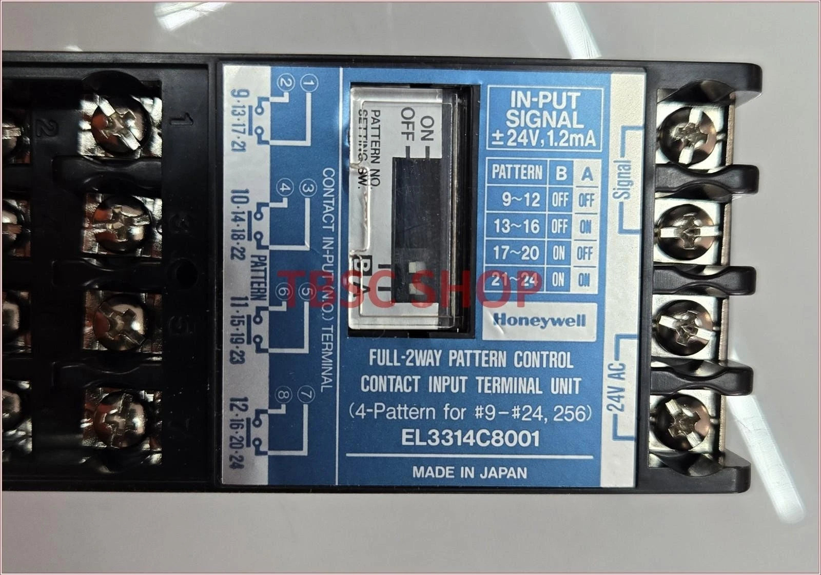 Honeywell EL3314C8001 Control Contact for