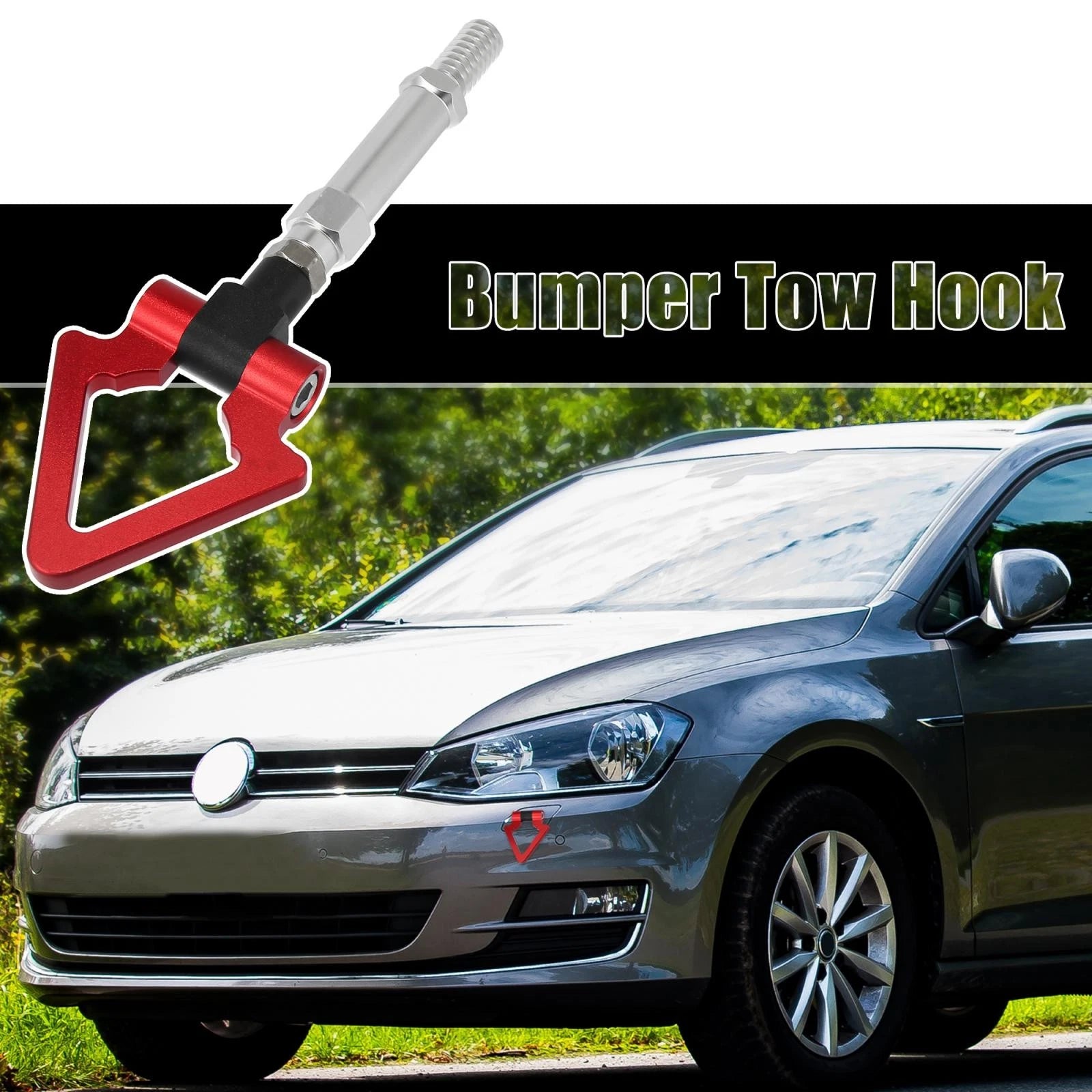 Tow Hook Screw for Volkswagen Golf GTI (2015–2021) - Red Triangle Shape