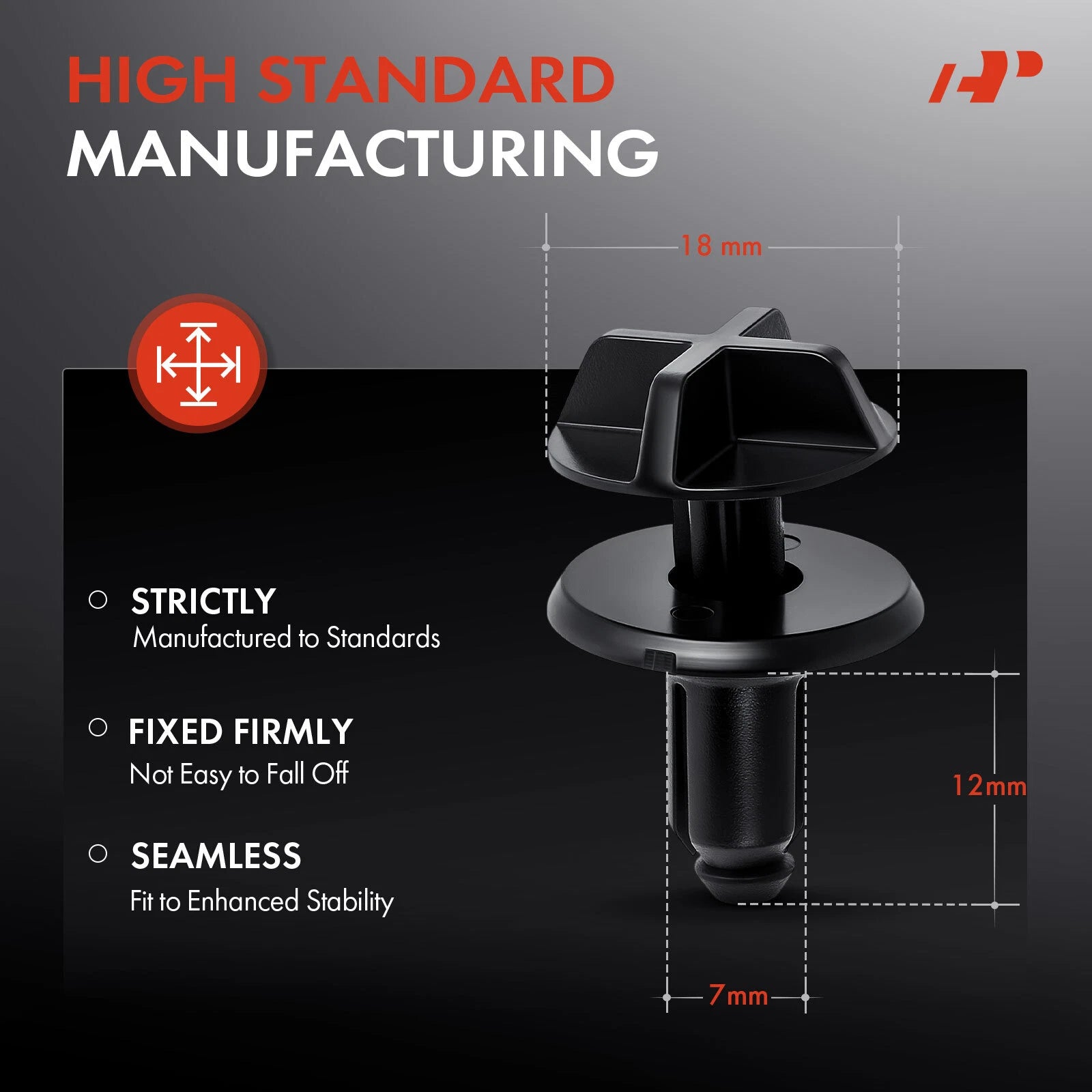 20Pcs Nylon Battery Cover Pin Retainer Clip for Ford Mustang (2015–2020)