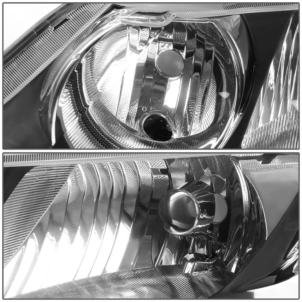 Pair of Black Housing Clear Side Headlights for Honda Civic FD/FA (2006–2011)