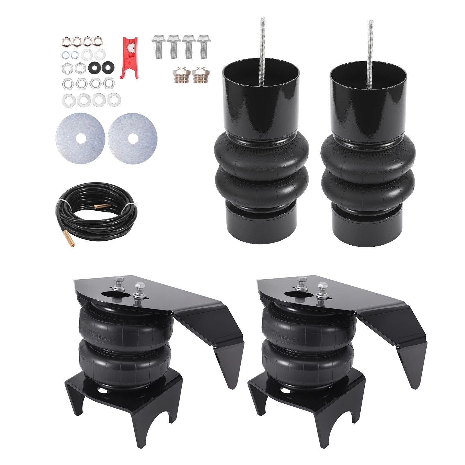 Set of 2 Air Spring Bags Mount Brackets for Chevy GMC C2500 C3500 (1992–1998)