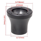 13 Inch Black Steering Wheel + Hub Adapter for Club Car Precedent (2004–2023)