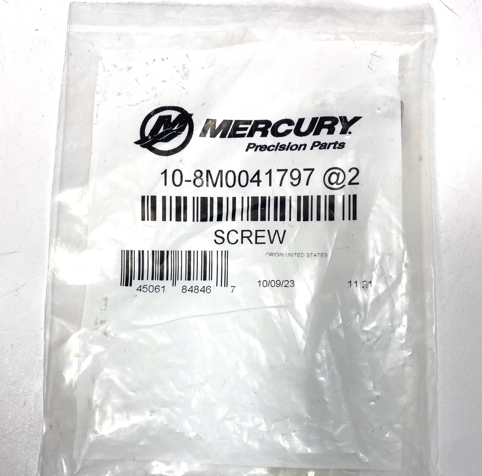 2X Cylinder Head Screws for Mercury (10-8M0041797)