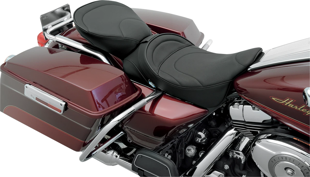 Pillion Seat for Harley-Davidson FL (2000–2022) - Mild Stitched - Wide
