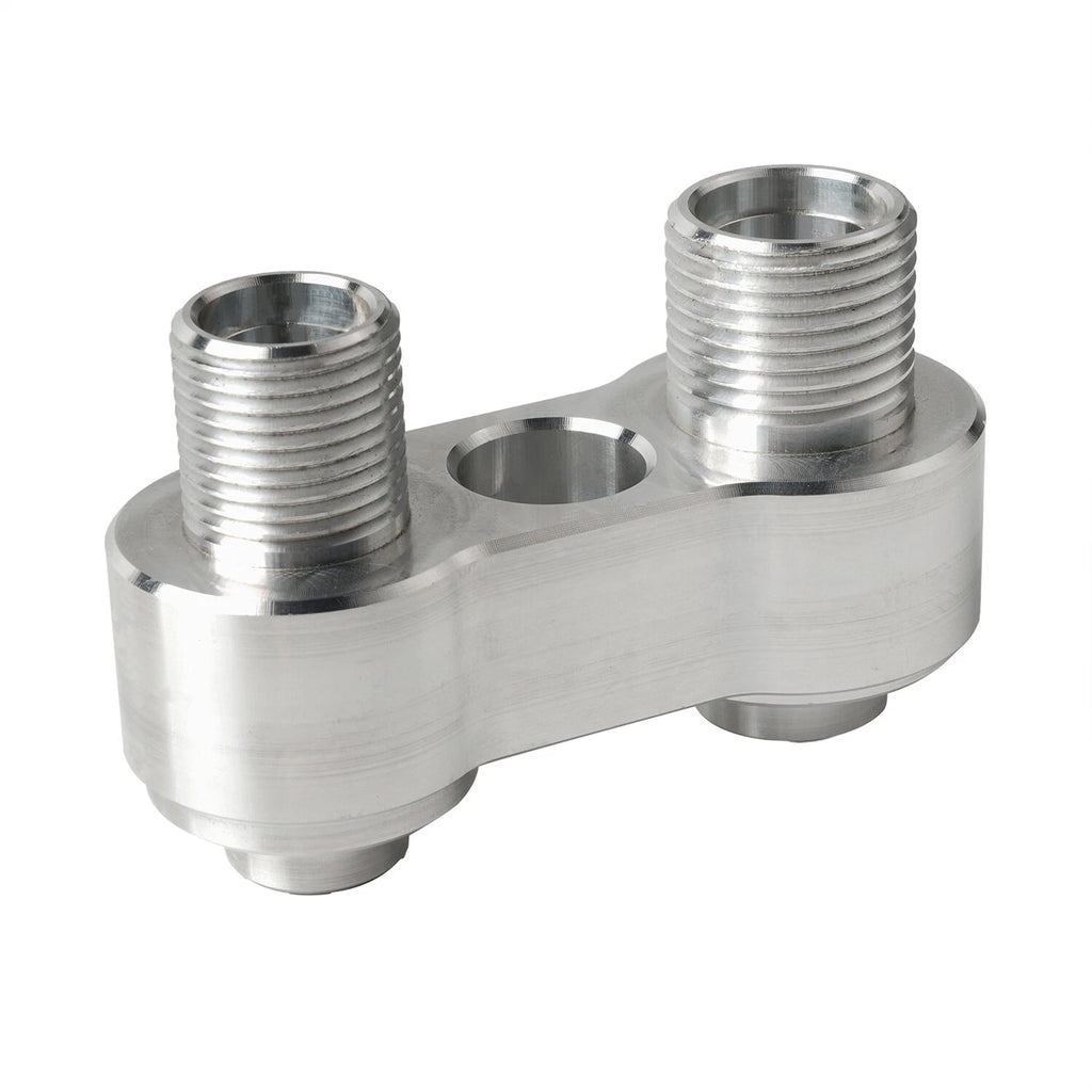 LS Swap GM R4 A/C Compressor Straight Adapter Fitting Aluminum