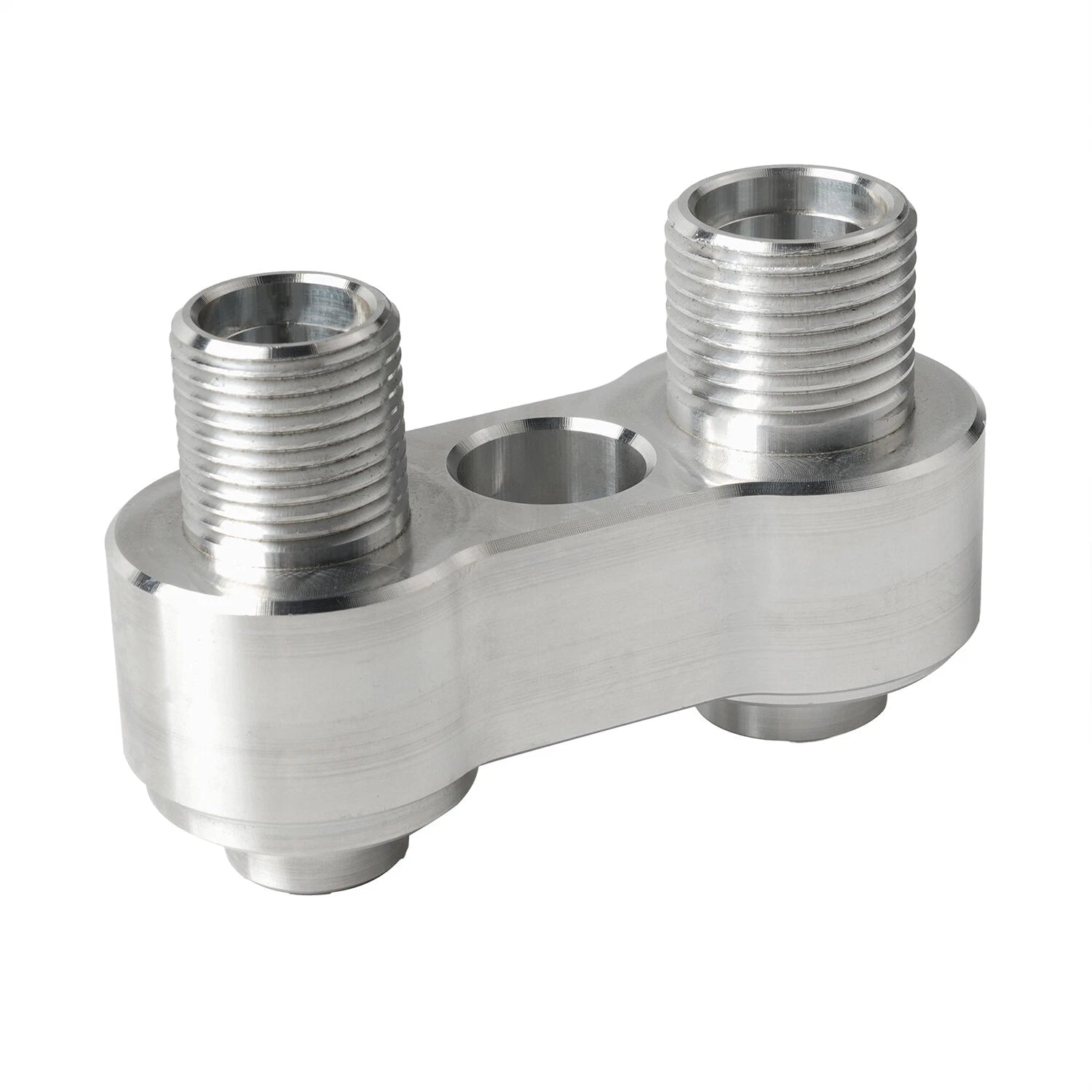 LS Swap GM R4 A/C Compressor Straight Adapter Fitting Aluminum