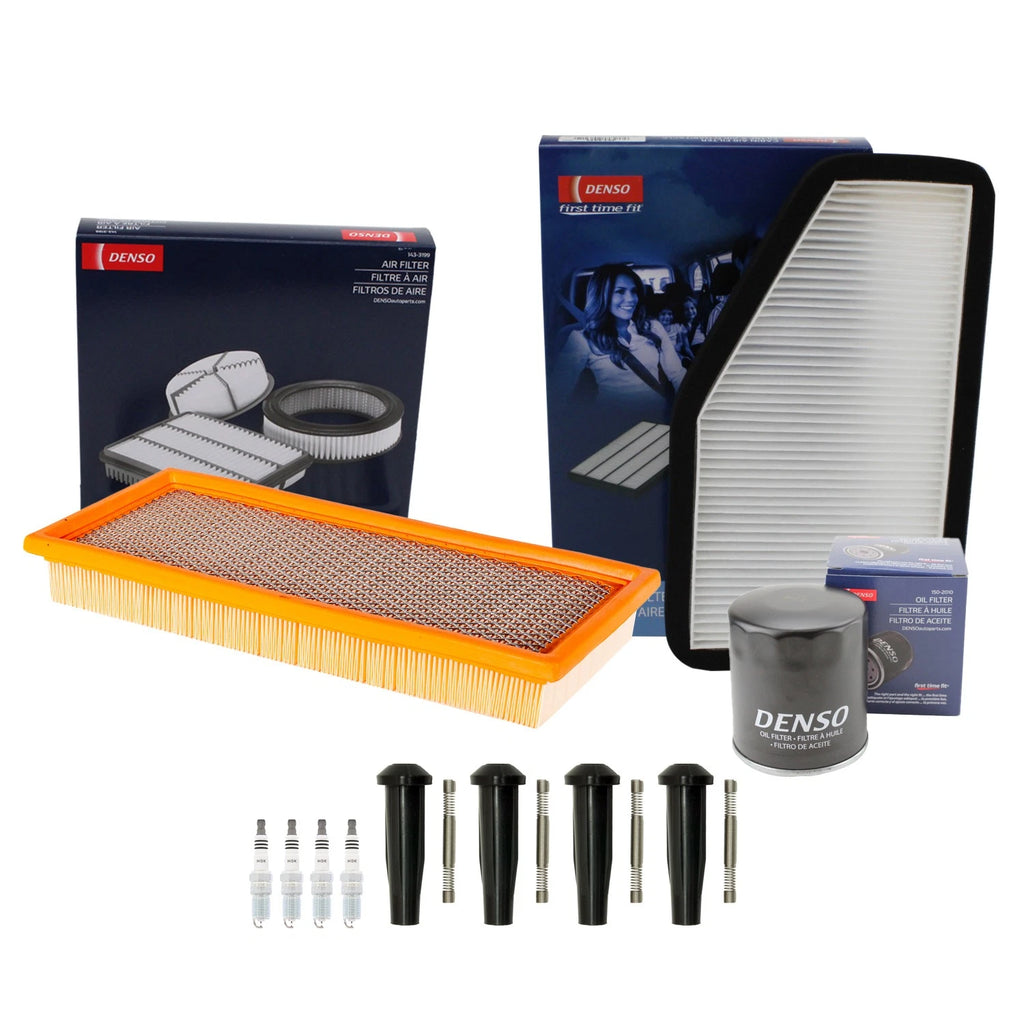 Tune Up Kit with 4 Spark Plugs & Boots for Mazda Tribute (2001–2007)