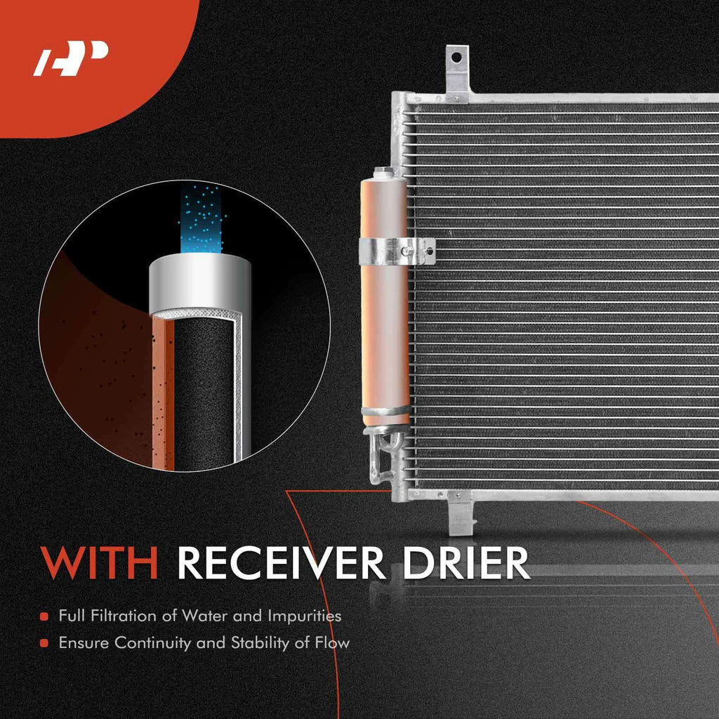 A/C Condenser & Dual Cooling Fan Kit for Nissan 350Z (2003–2007)