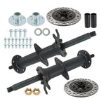 Rear Axle Kit with 3 Stud Hub for Go Kart Golf Cart ATV (Fits 5" Wheels)
