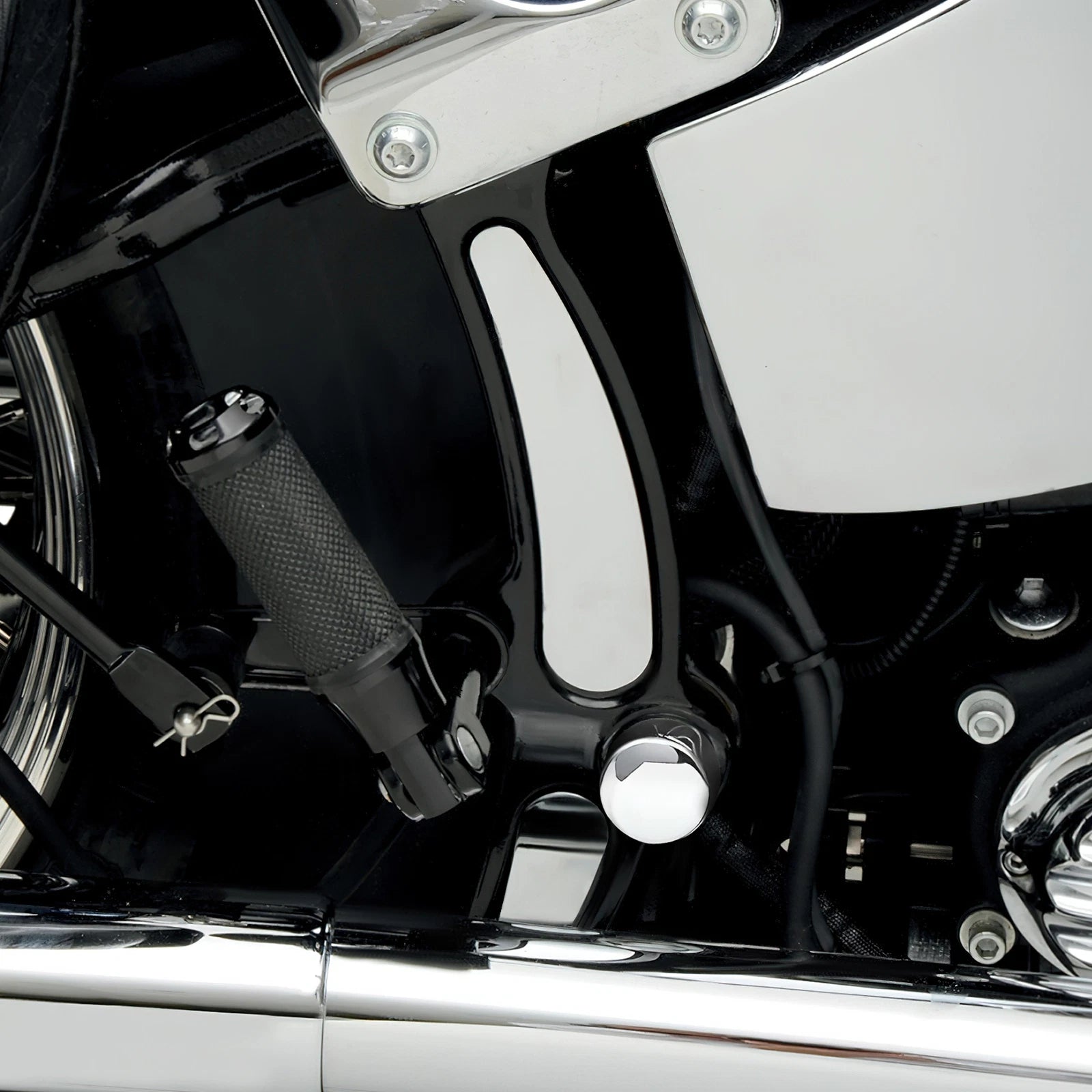 Frame Insert & Pivot Bolt Covers for Harley Softail Fat Boy (2000–2007)