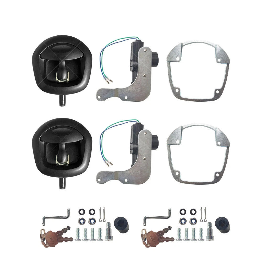 2X Power Operated Whale Tail T Handle Lock for Trailer Canopy (12V)