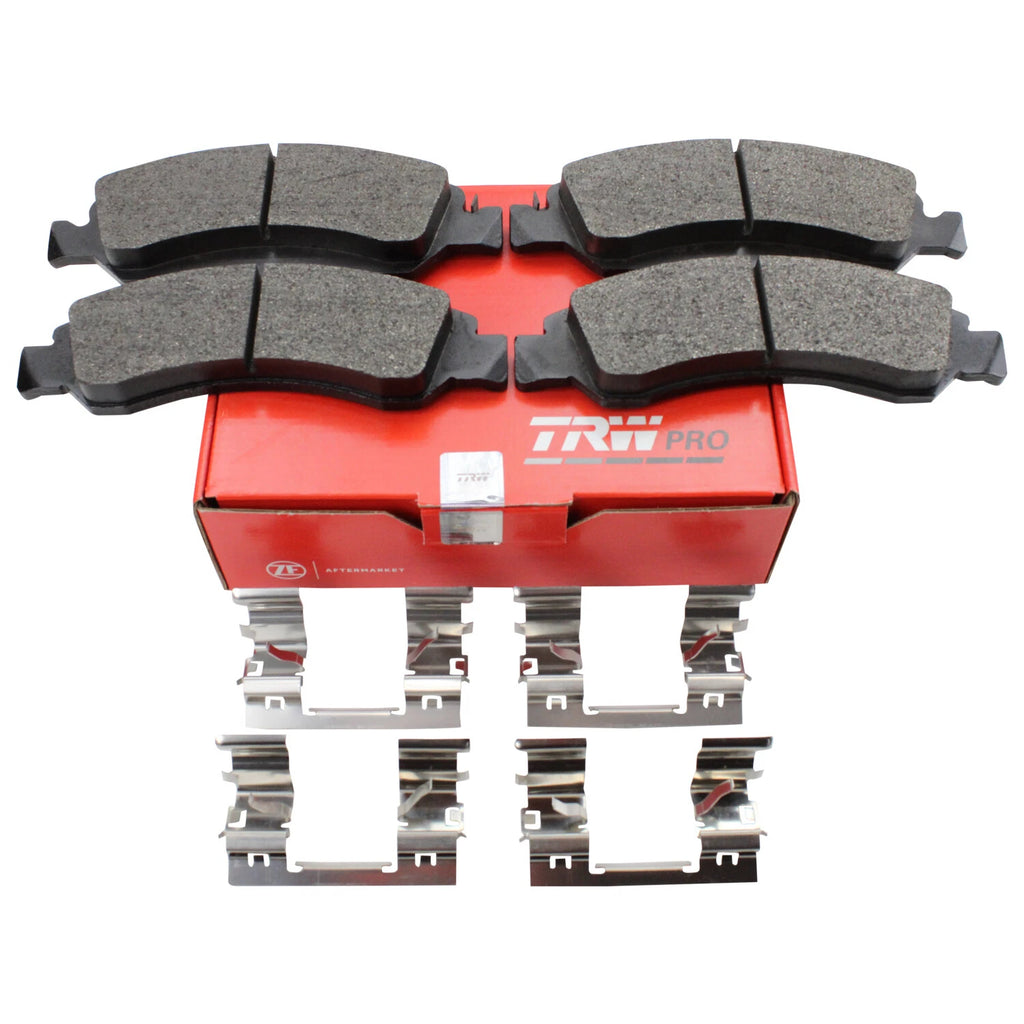 Set of 4 TRW Pro Metallic Slotted Brake Pads for Cadillac Chevrolet GMC