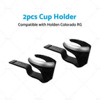 2X Black Cup Holder Dash Tray for Holden Colorado RG (2012–2020)