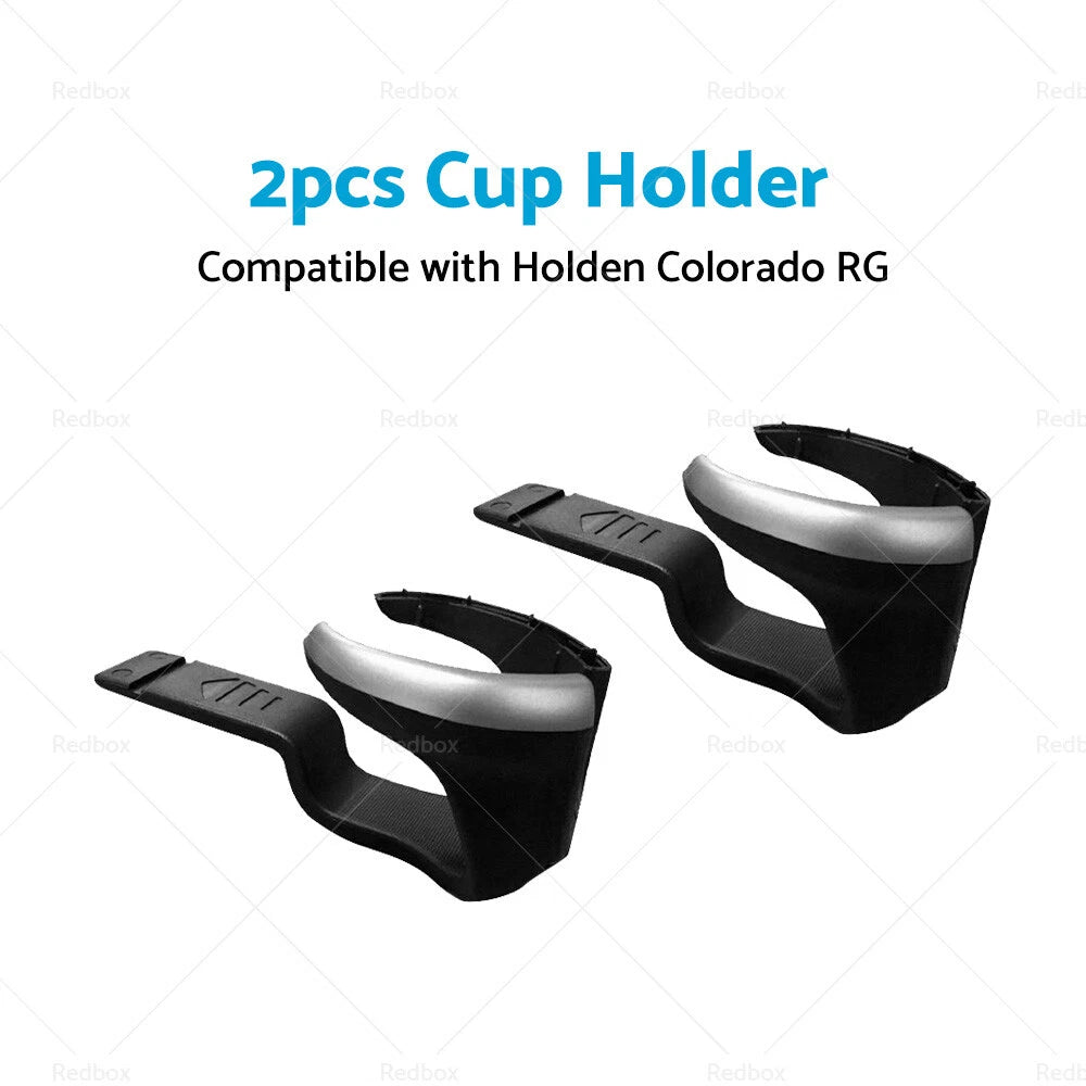 2X Black Cup Holder Dash Tray for Holden Colorado RG (2012–2020)
