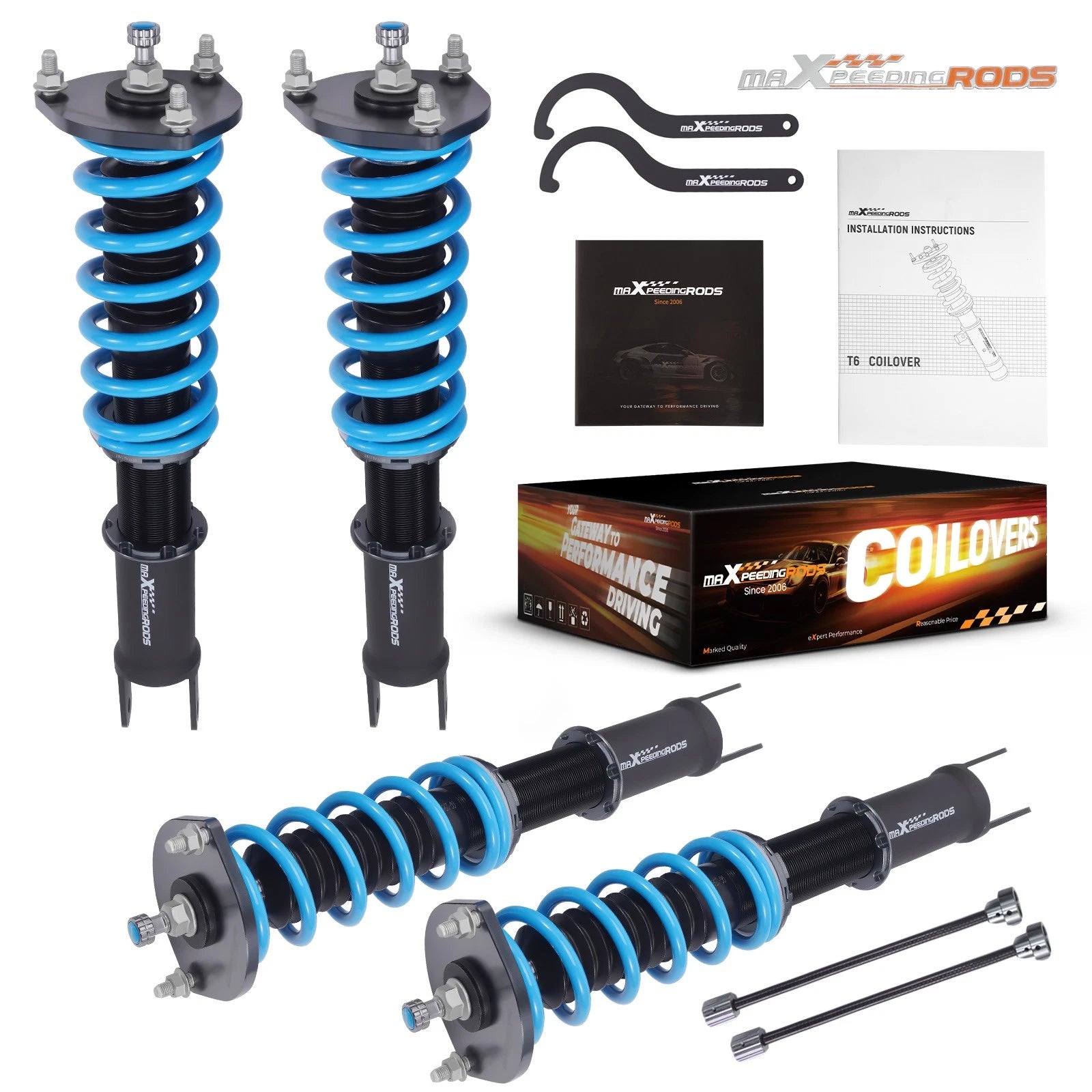 T6 Coilover 24 Way Damper Shock Strut for Mazda Miata (2016–2021)