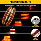 Set of 2 Rear Taillight Bumper Reflectors for Audi Q5 (2009–2016)
