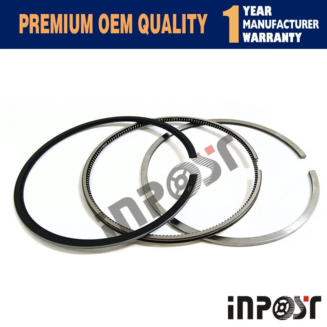 Set of 4 Piston Kit & Ring Set STD for Perkins 404D-22 404D-22T (–)