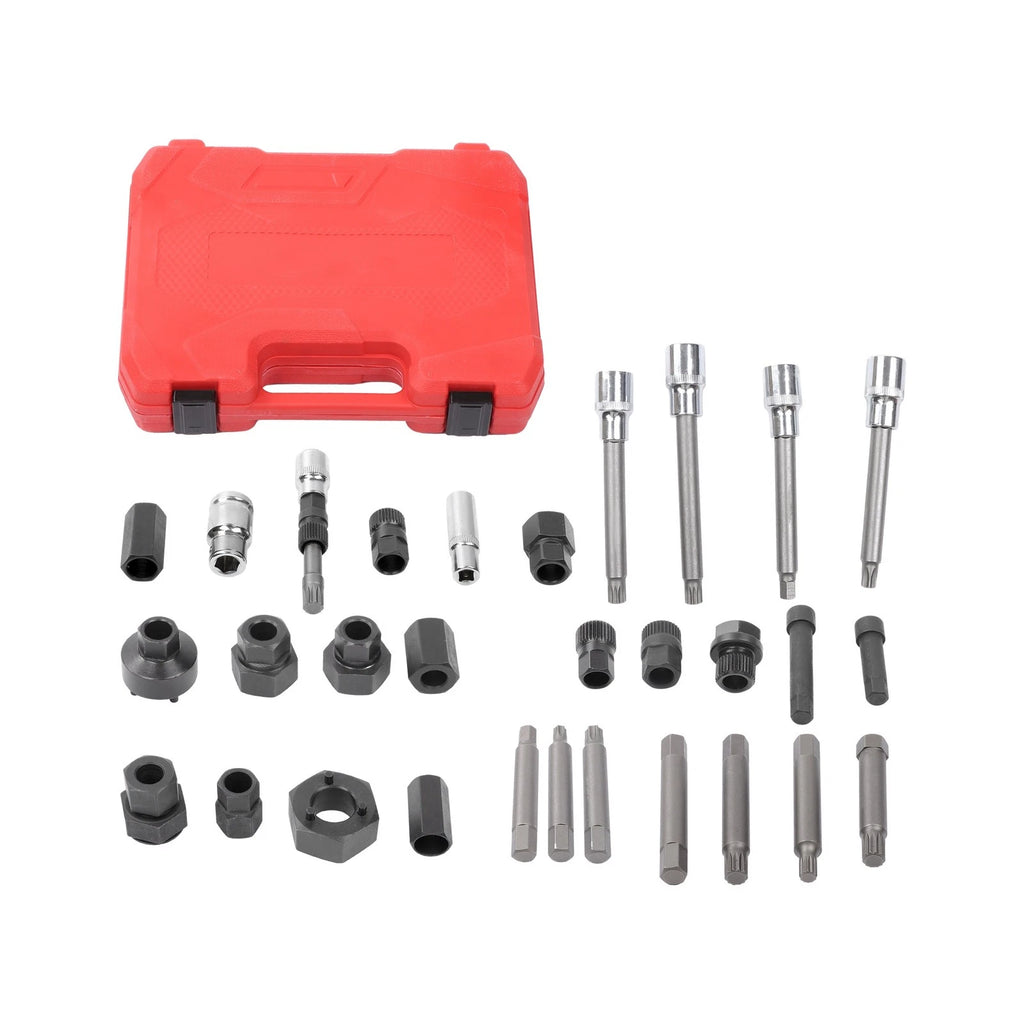 30pcs Alternator Pulley Decoupler Tool Set for Automotive Repair