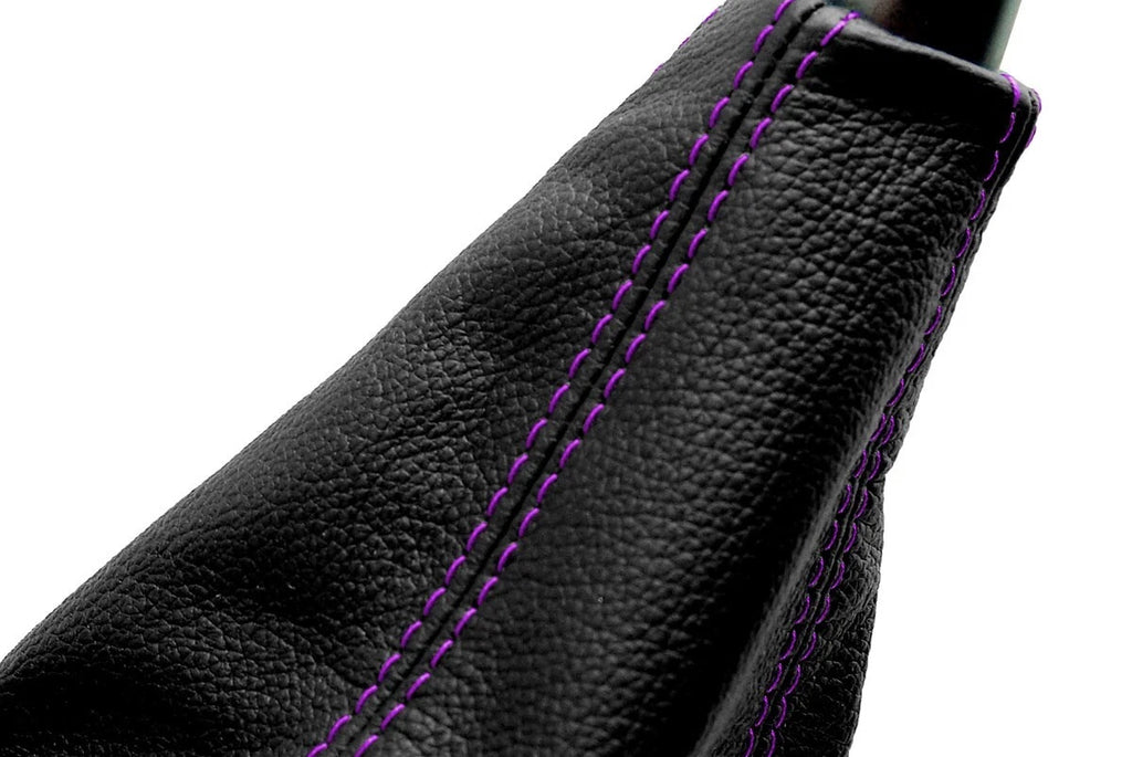 Leather Manual Shift Boot for Acura RSX (2002–2006) Purple Stitch