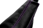 Leather Manual Shift Boot for Acura RSX (2002–2006) Purple Stitch