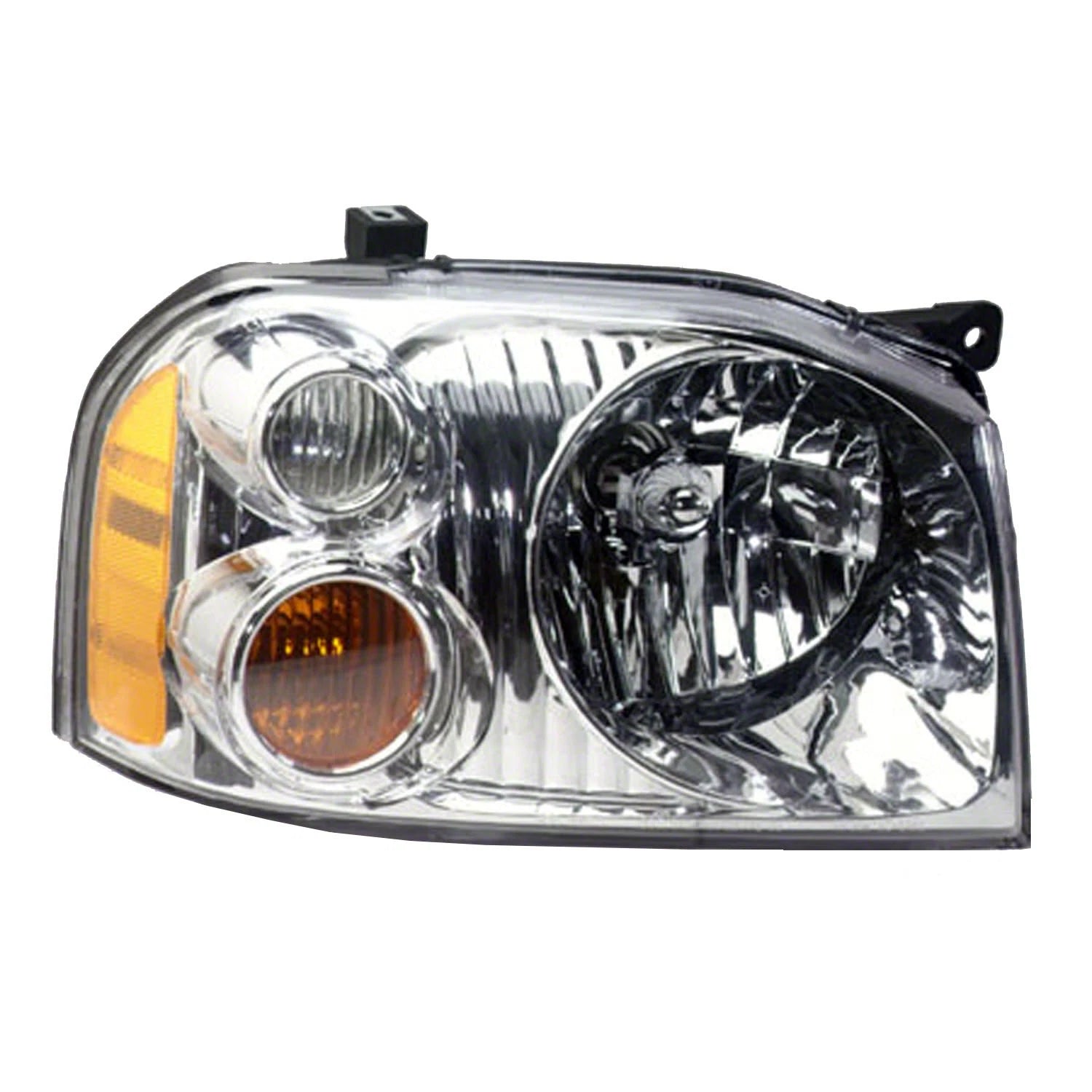 Replacement Passenger Side Head Light Assembly w/Aluminum Bezel