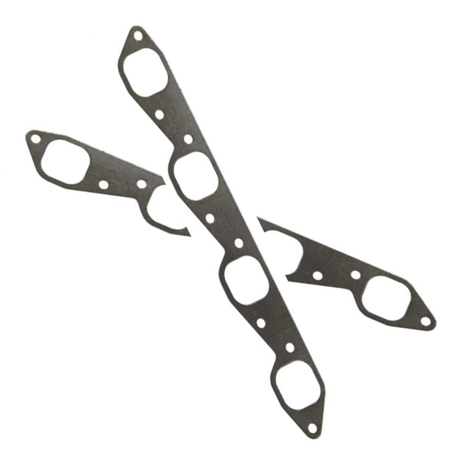 2Pcs Exhaust Manifold Gasket for Mercruiser OMC (27-46820, 909613, 3852472, 18-0418)