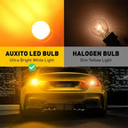 4X 3157 Amber LED Turn Signal Bulb for AUXITO (EXV)