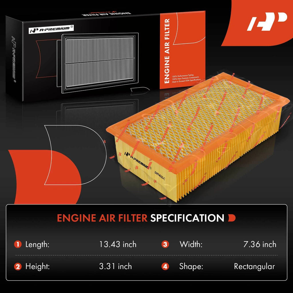 Engine Air Filter for Ford F-250 F-350 F-450 Super Duty (1999–2003)